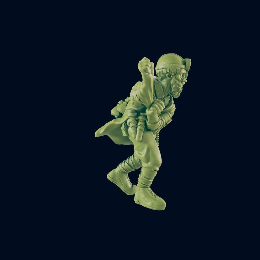 Travelling Wasteland Doctor | Field Medic | Post Apocalypse Bad Guy Miniature Figure | Wasteland Warfare Cyber Punk Dystopian Future | 32mm Scale Model