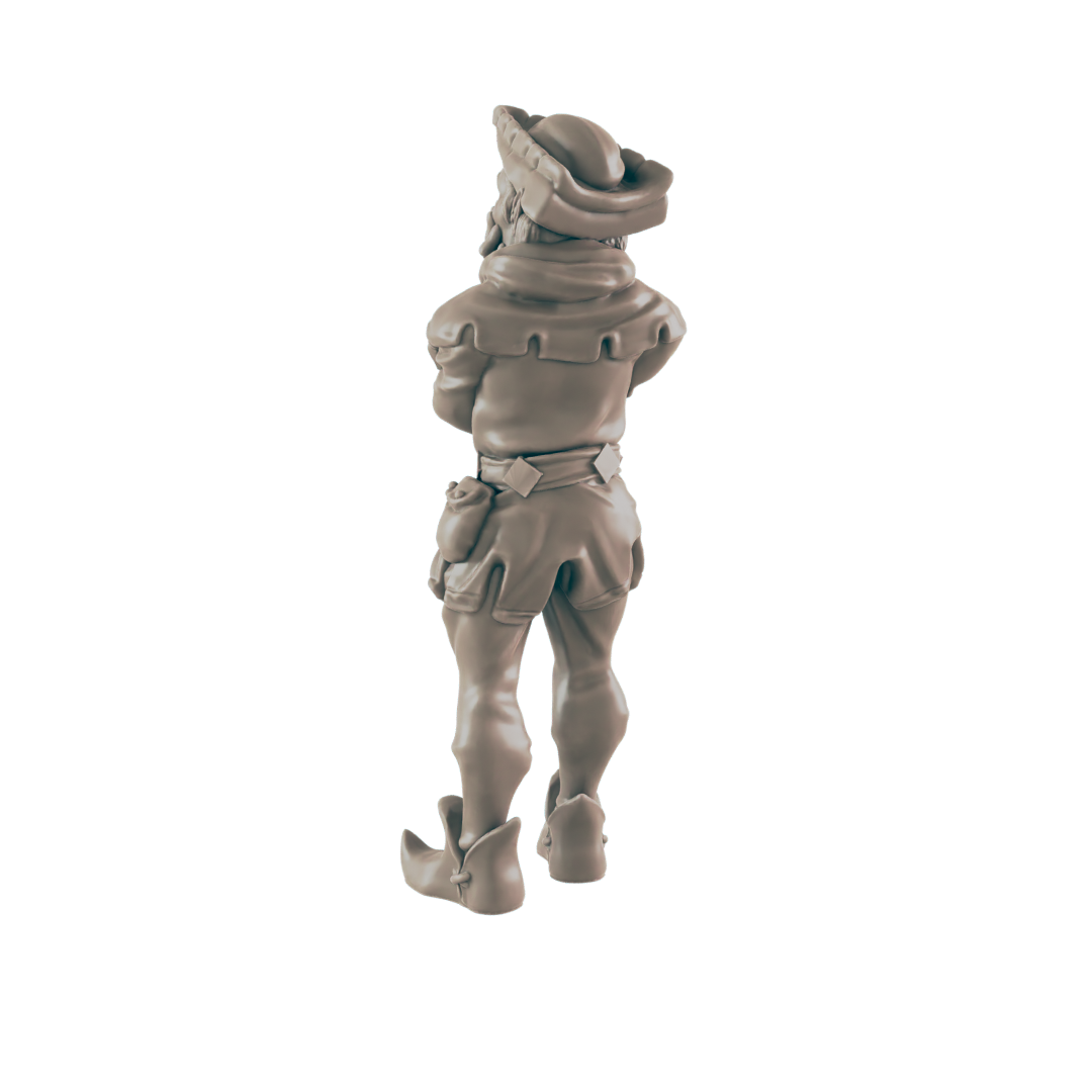 Elf Mini | Merchant Shopkeeper | Male Townsfolk NPC Figure | DnD Wargaming Mini | RPG Character | 32mm Scale Model | for Dungeons and Dragons, Pathfinder, etc.