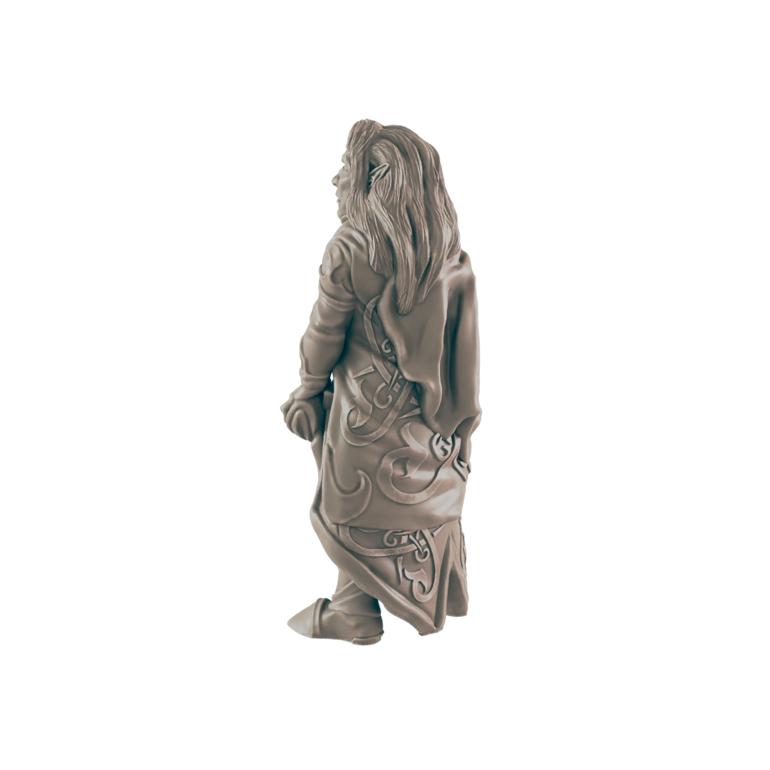 Elf Mini | Noble Royalty | Male Townsfolk NPC Figure | DnD Wargaming Mini | RPG Character | 32mm Scale Model | for Dungeons and Dragons, Pathfinder, etc.