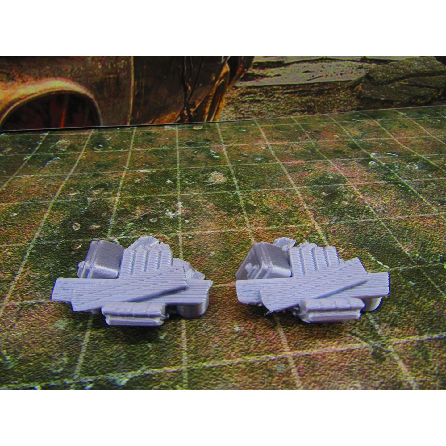 2pc Junk Street Rubble E Scatter Terrain Scenery Wasteland Apocalypse Dystopian Mini Miniature Model 28mm/32mm Scale Wargaming