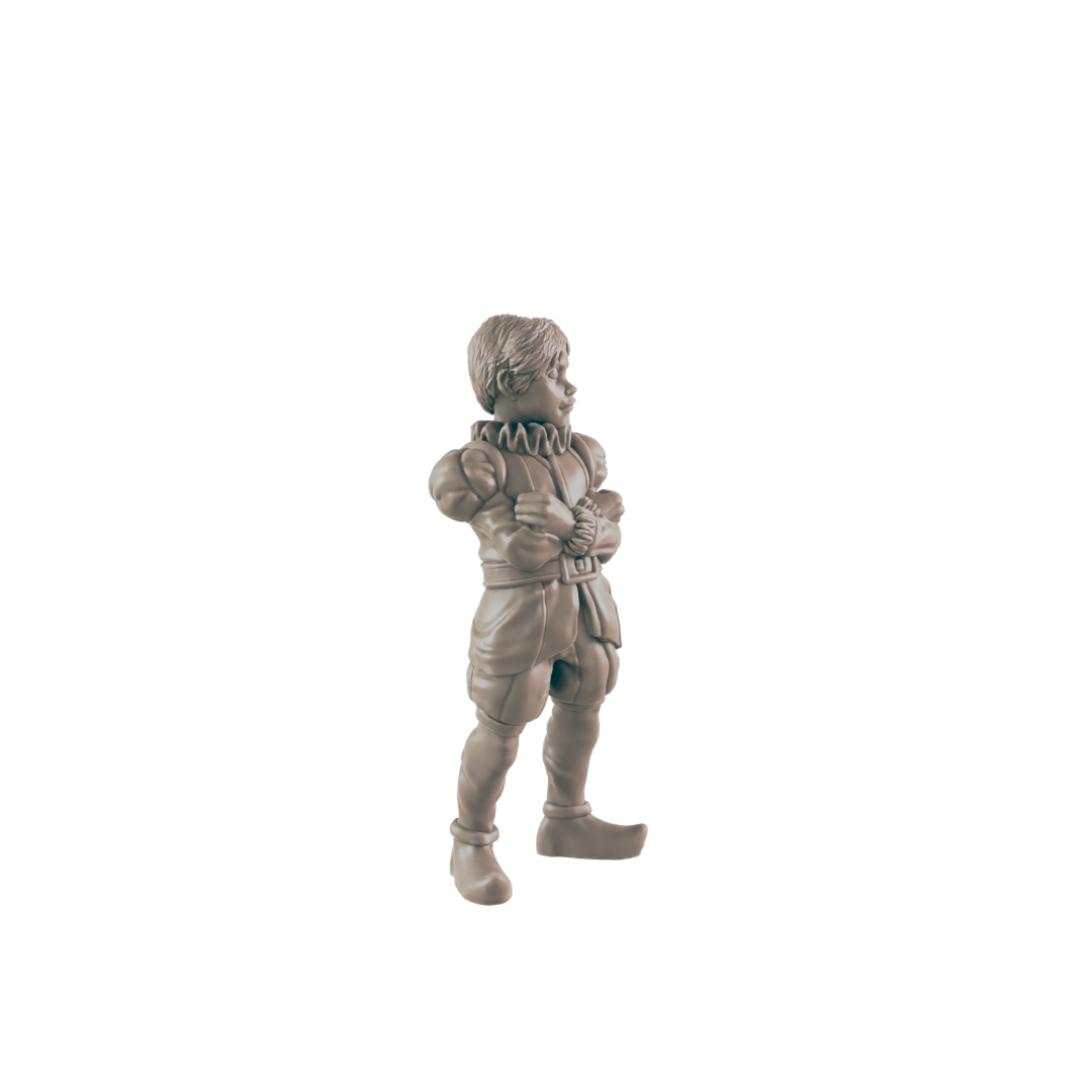 Human Mini | Child Prince Noble Royalty | Kid Male Townsfolk NPC Figure | DnD Wargaming Mini | RPG Character | 32mm Scale Model | for Dungeons and Dragons, Pathfinder, etc.