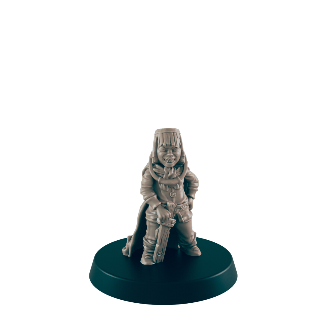 Human Mini | Child Hero Adventurer | Kid Male Townsfolk NPC Figure | DnD Wargaming Mini | RPG Character | 32mm Scale Model | for Dungeons and Dragons, Pathfinder, etc.