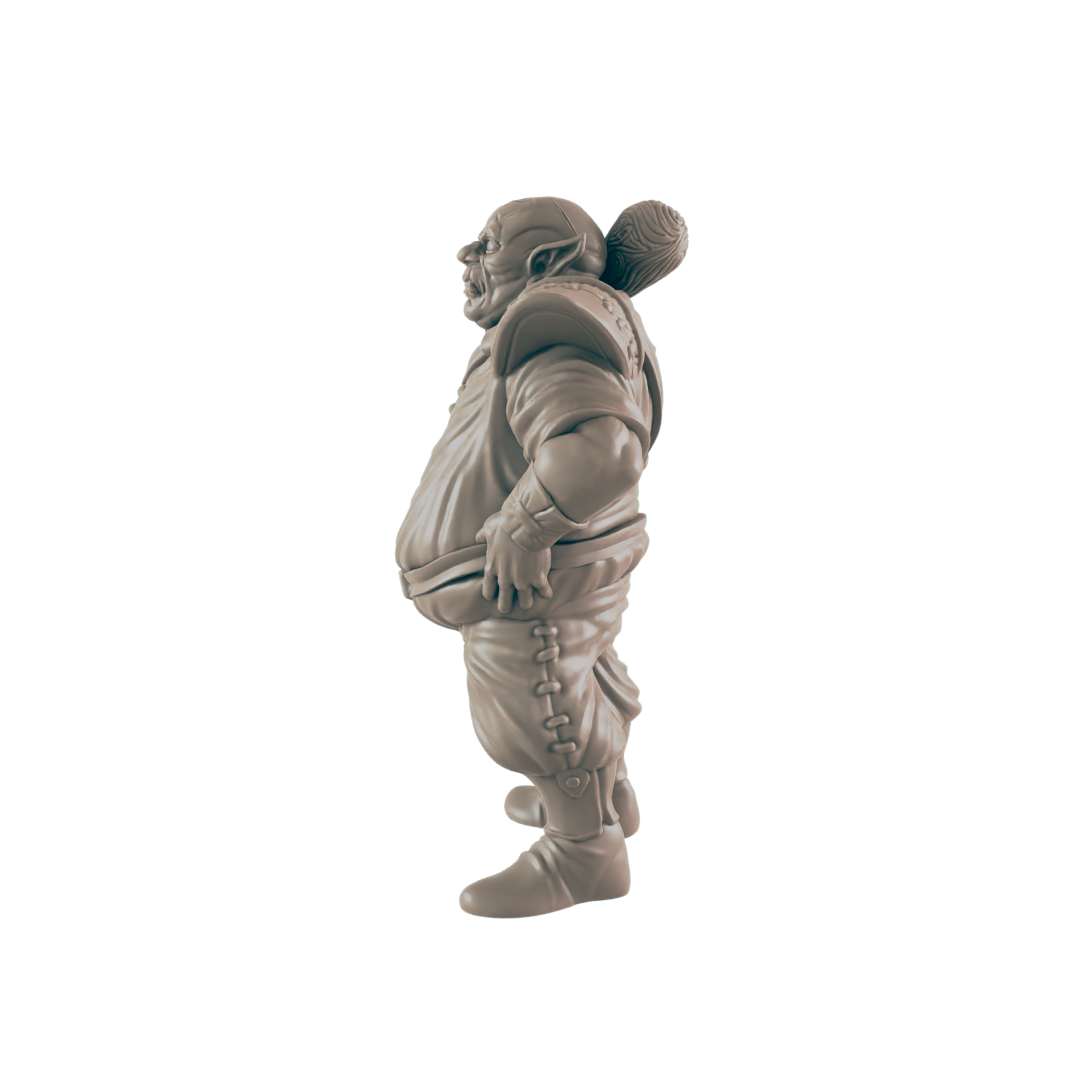 Orc Mini | Bouncer Security Guard | Male Monster Townsfolk NPC Figure | DnD Wargaming Mini | RPG Character | 32mm Scale Model | for Dungeons and Dragons, Pathfinder, etc.