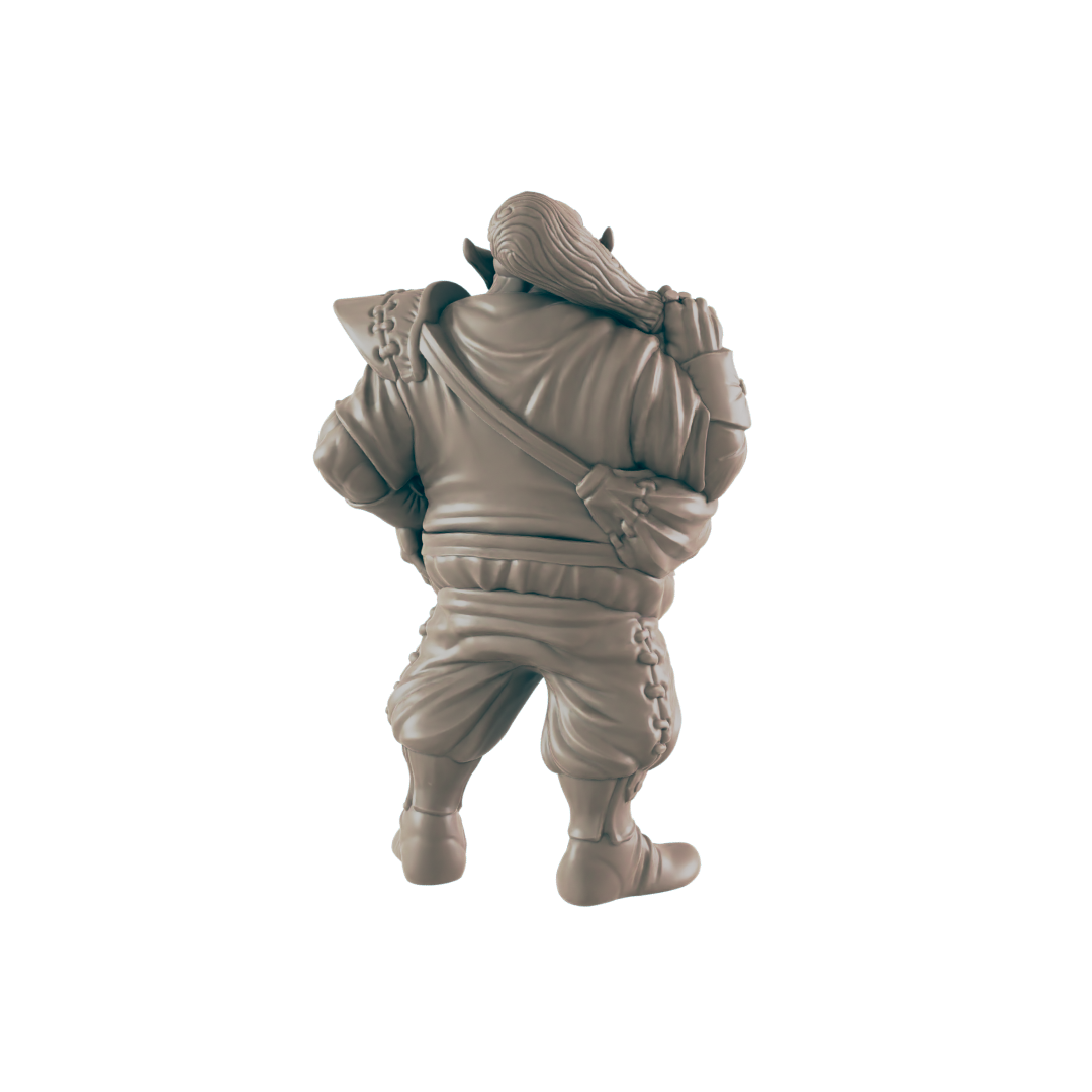 Orc Mini | Bouncer Security Guard | Male Monster Townsfolk NPC Figure | DnD Wargaming Mini | RPG Character | 32mm Scale Model | for Dungeons and Dragons, Pathfinder, etc.