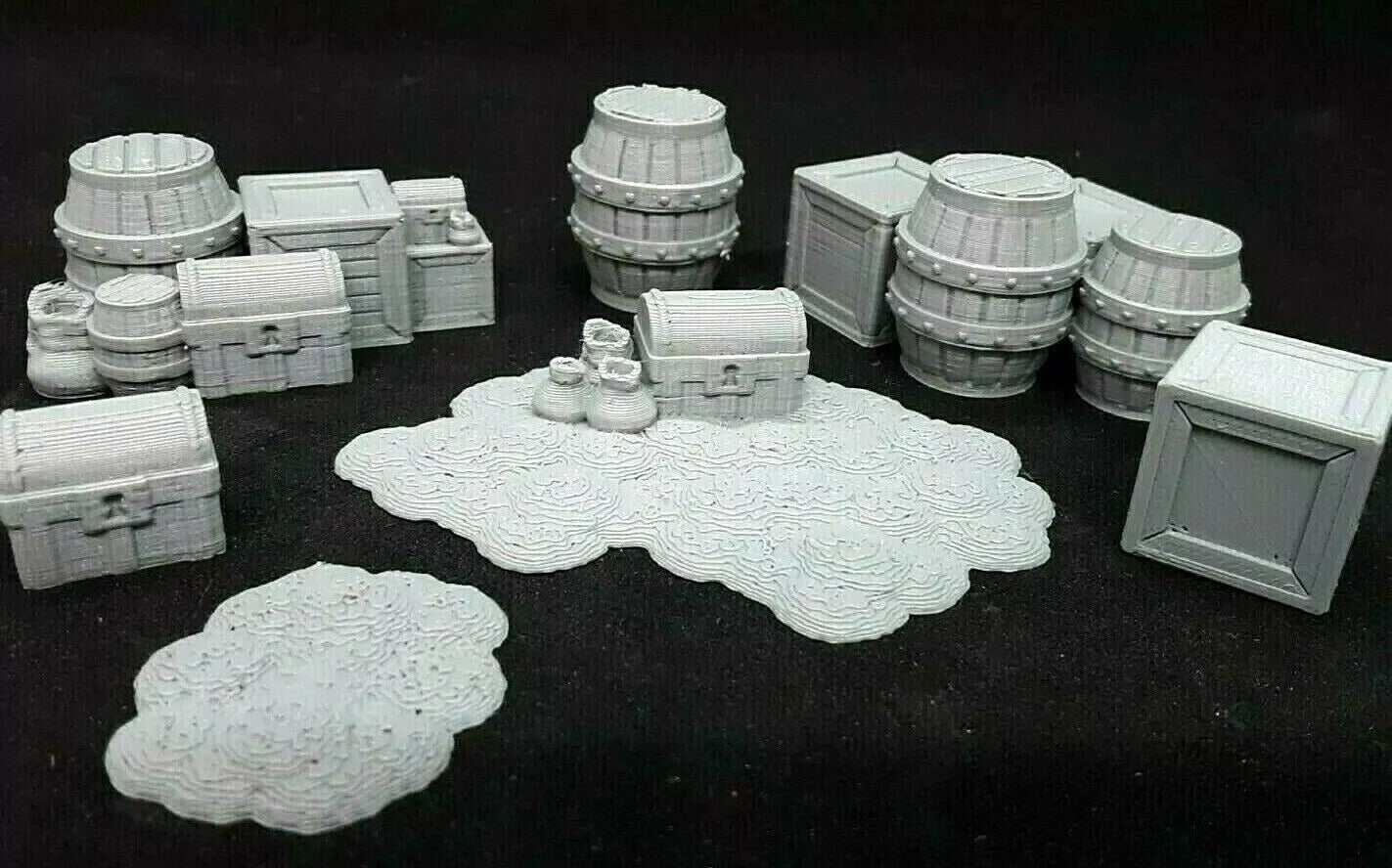 7 Piece Loot Treasure Markers Model UNPAINTED 28mm Fantasy Scatter Terrain for RPG Tabletop Fantasy Games Dungeons & Dragons 3D Printed