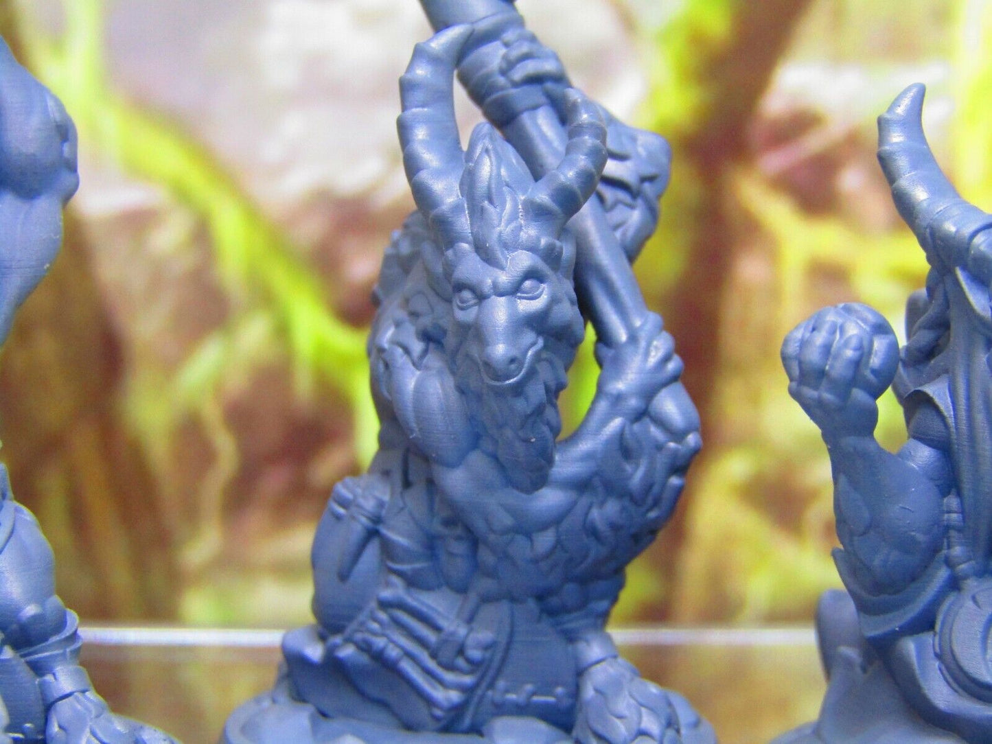 3pc Goatman Tribe War Party Mini Miniature Figure 3D Printed Model 28/32mm Scale