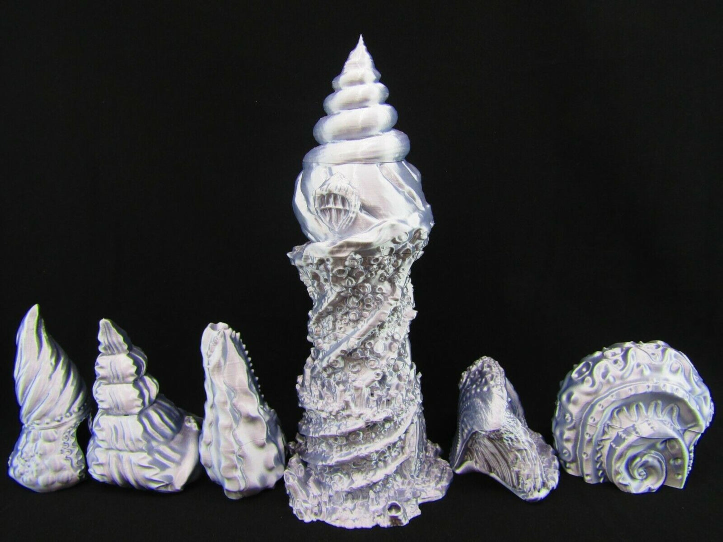 Sea Shell Village & Sea Tower Scatter Terrain Scenery 3D Printed Mini Miniature