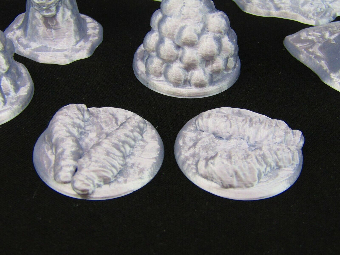 Spider Lair w/ Nests & Wrapped Bodies Scatter Terrain Scenery 3D Printed Mini