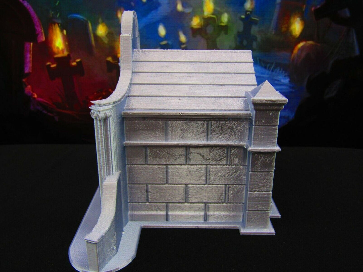 Large Tomb Underground Crypt Entrance for Graveyard / Cemetery Scatter Terrain