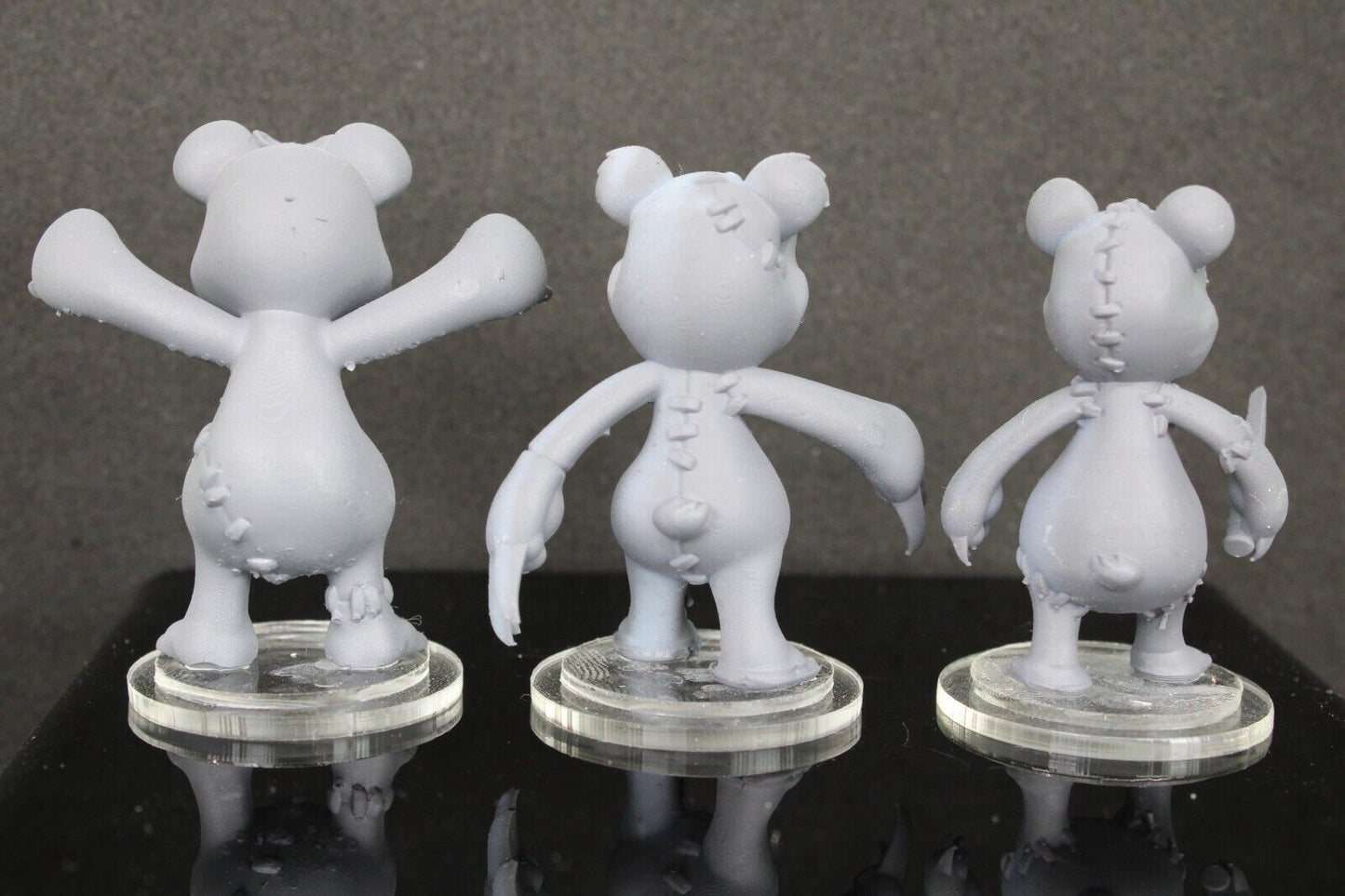 3pc Bears Mini Miniature RPG Tabletop Gaming Wargaming D&D