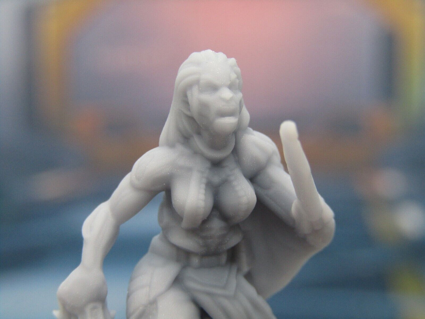 Alien Zombie Mutant Female w/ Net Mini Miniature Figure 3D Printed Model