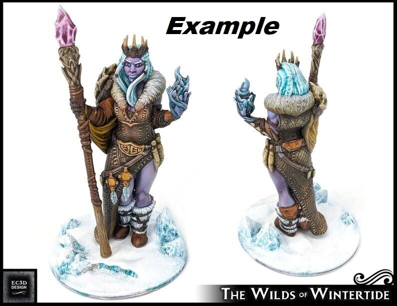 Frost Giant Pair Miniature Mini Figure Fantasy Tabletop Game Dungeons & Dragons