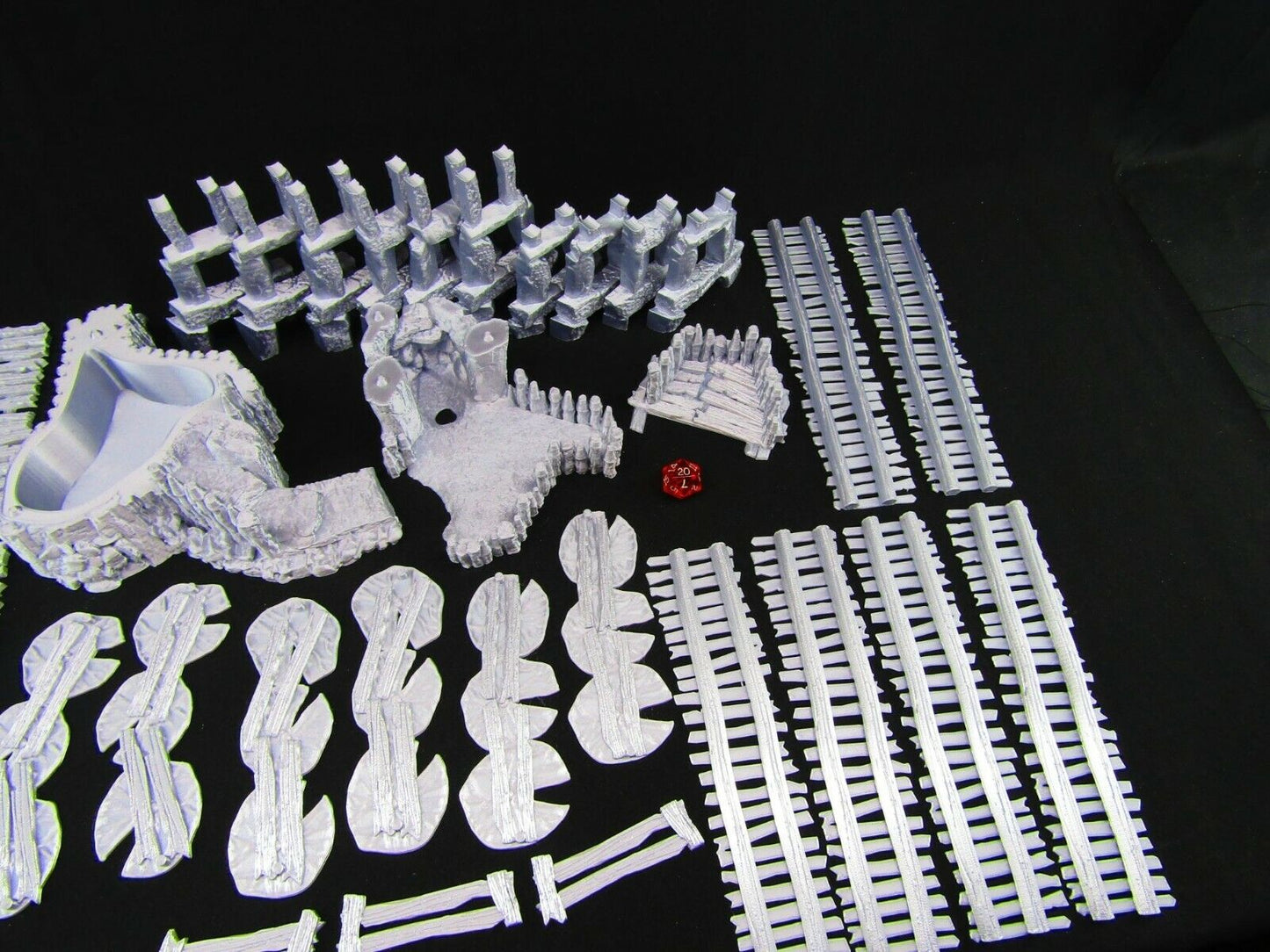 Swamp Goblin / Rogues Hideout Set w/ Bridge Walkway Scatter Terrain Scenery 3D