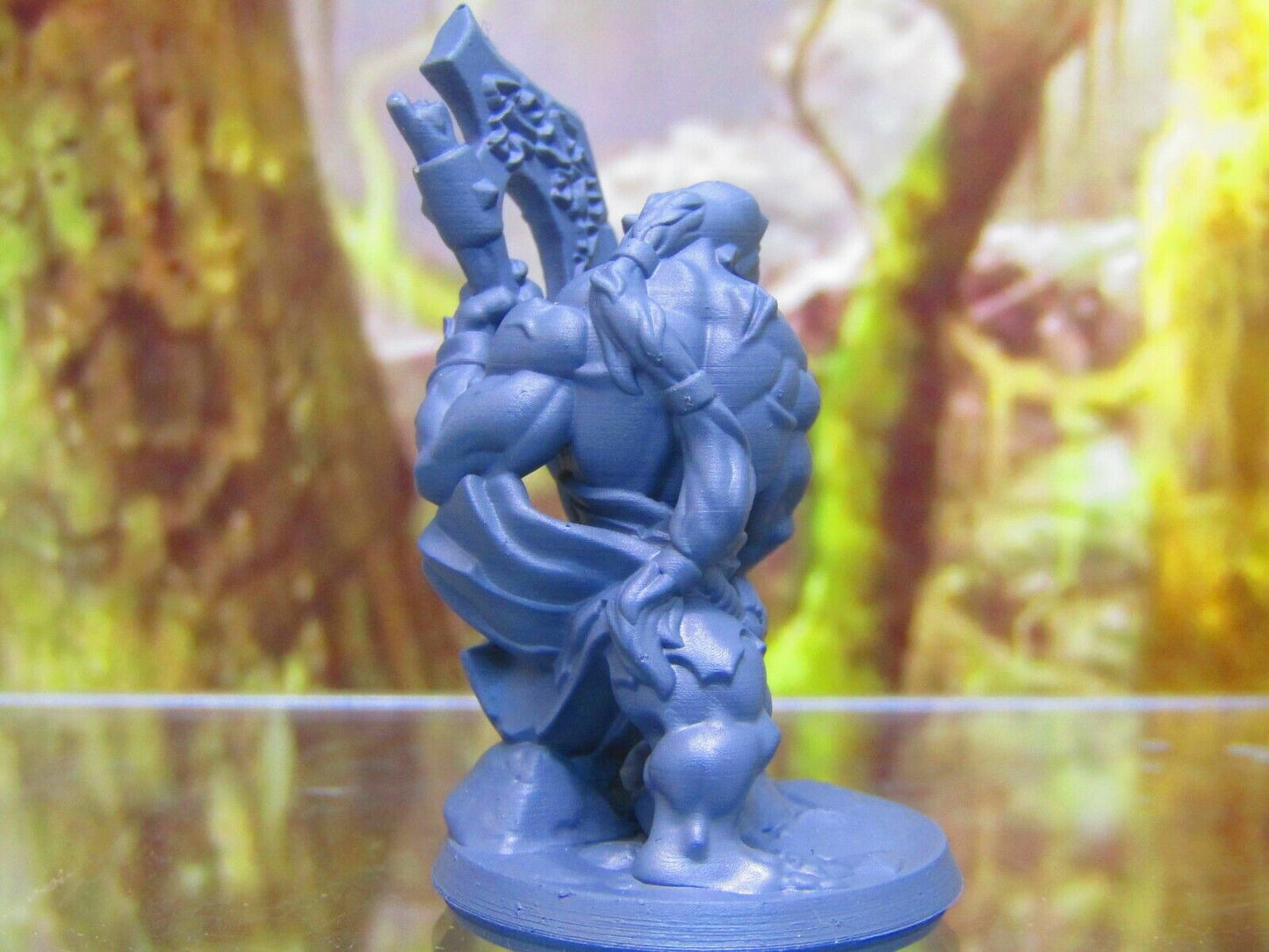 Orc Fighter Warrior Soldier w/ Battle Axe Mini Miniature Figure 3D Printed Model