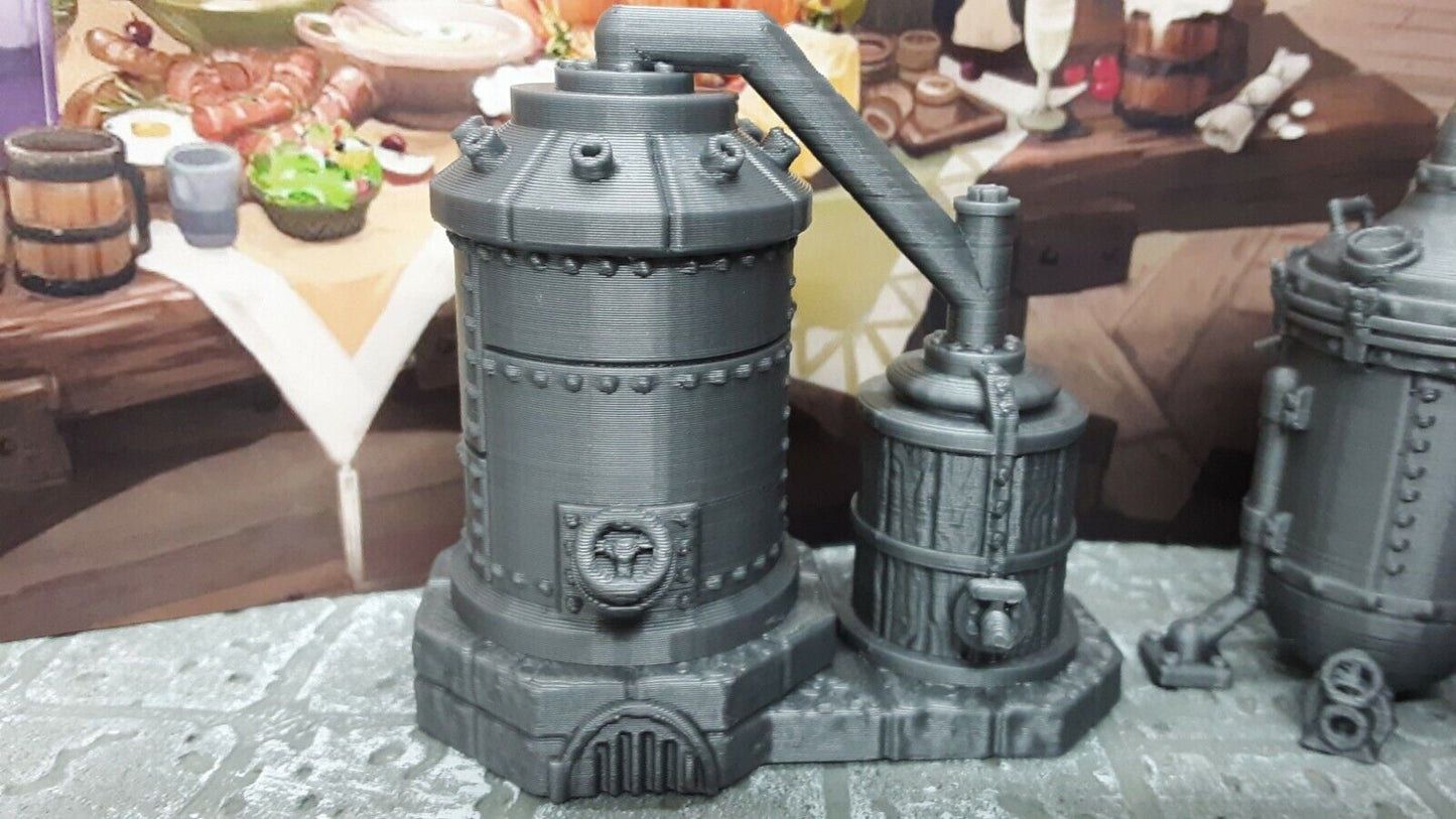 Dwarven Boil Kettle & Spirit Still 28mm Model Dungeons & Dragons Scatter Terrain