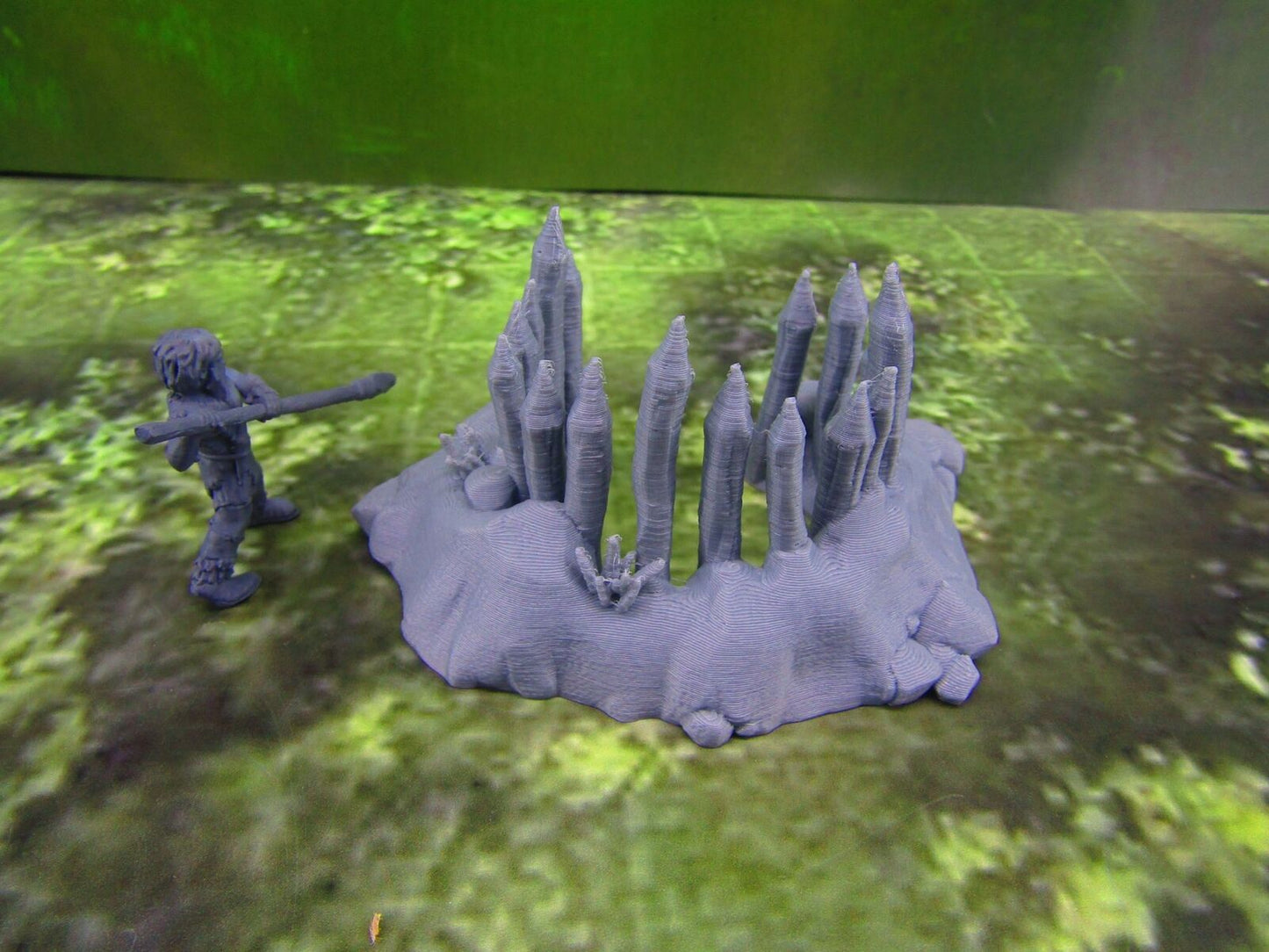 Tribal Prehistoric Caveman Hunter & Spike Trap Set Scatter Terrain Scenery