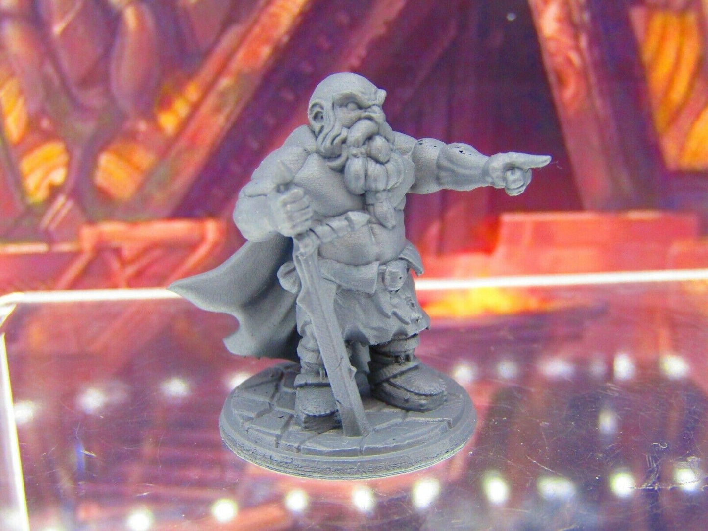Ordain the Insane Battleworn Berserker Dwarf Mini Miniature 3D Printed Model DnD