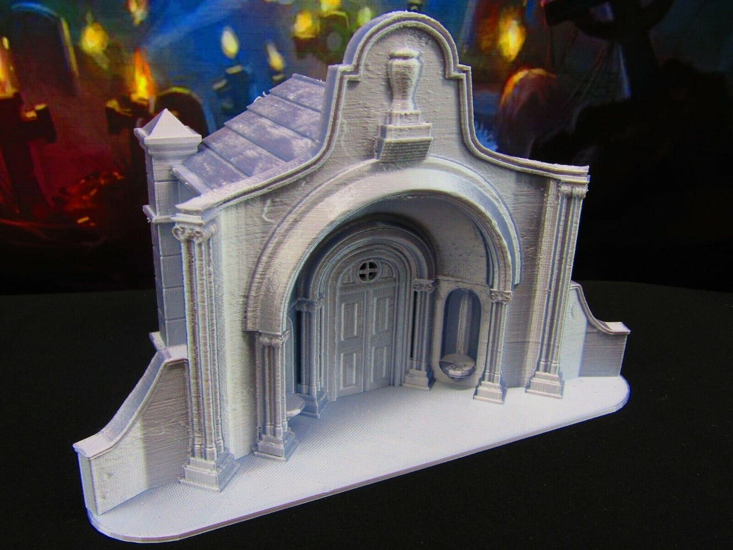 Large Tomb Underground Crypt Entrance for Graveyard / Cemetery Scatter Terrain