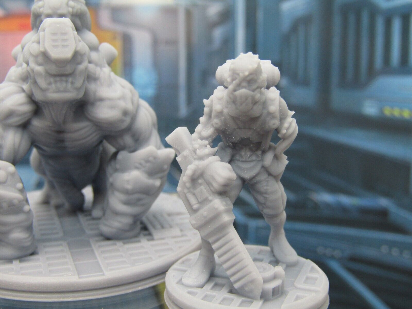 Space Alien Zombie Mutant Crew & Abomination Beast Mini Miniature 3D Printed