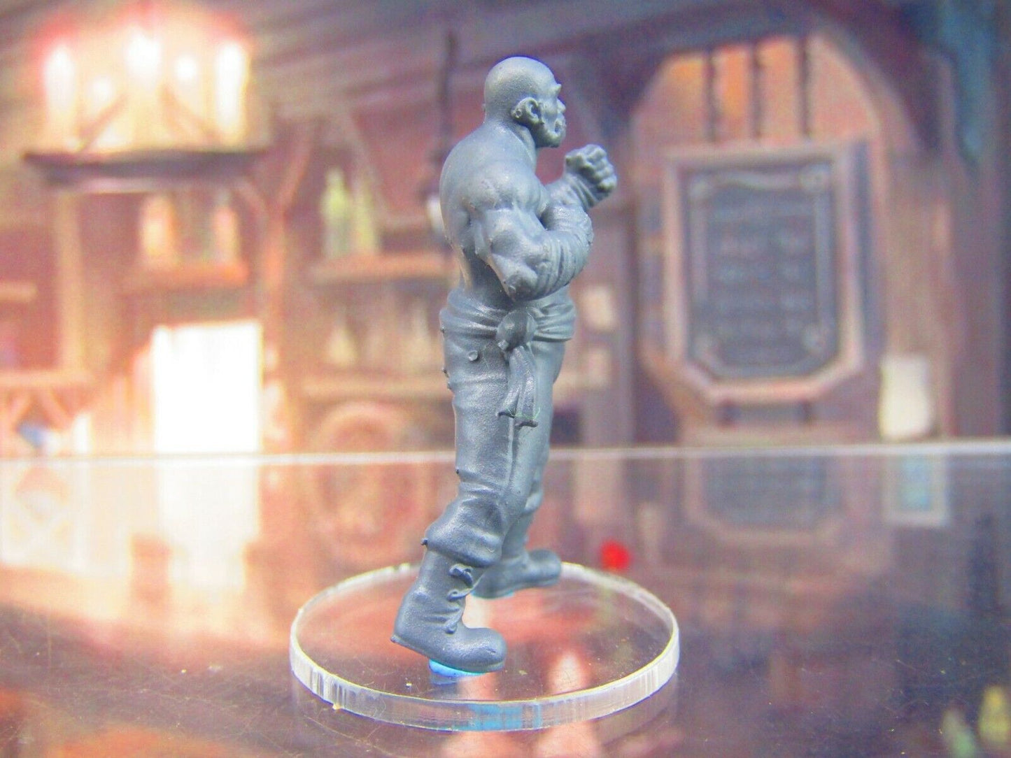 Human Boxer Bar Room Brawler A Mini Miniature Figure 3D Printed Model 28/32mm
