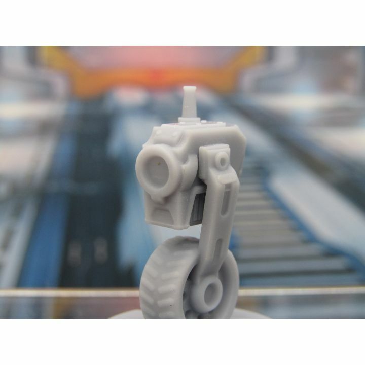 Wheeled Recon Bot Camera Droid Mini Miniature 3D Printed Figure Model