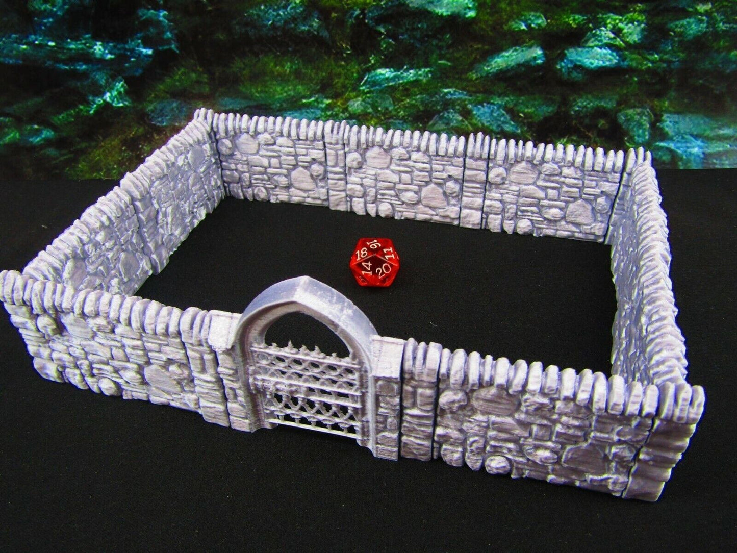 20pc Stone Wall Set Graveyard / Cemetery Scatter Terrain Scenery Tabletop Gaming