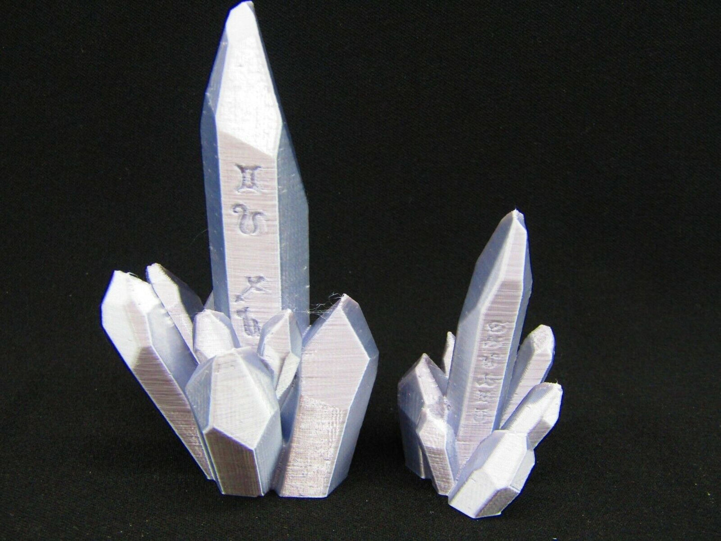 Rune Marked Crystals Scatter Terrain Scenery 3D Printed Mini Miniature Model