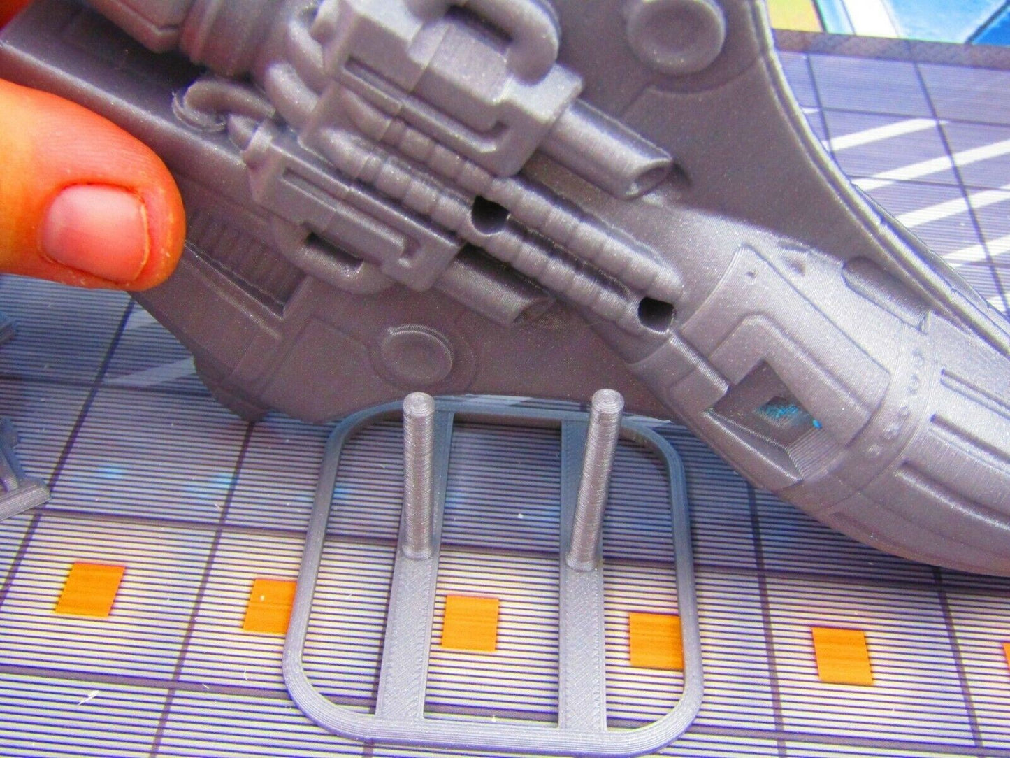 Space Ship Star Fighter B w/ Pilot Scenery Scatter Terrain 3D Printed Model