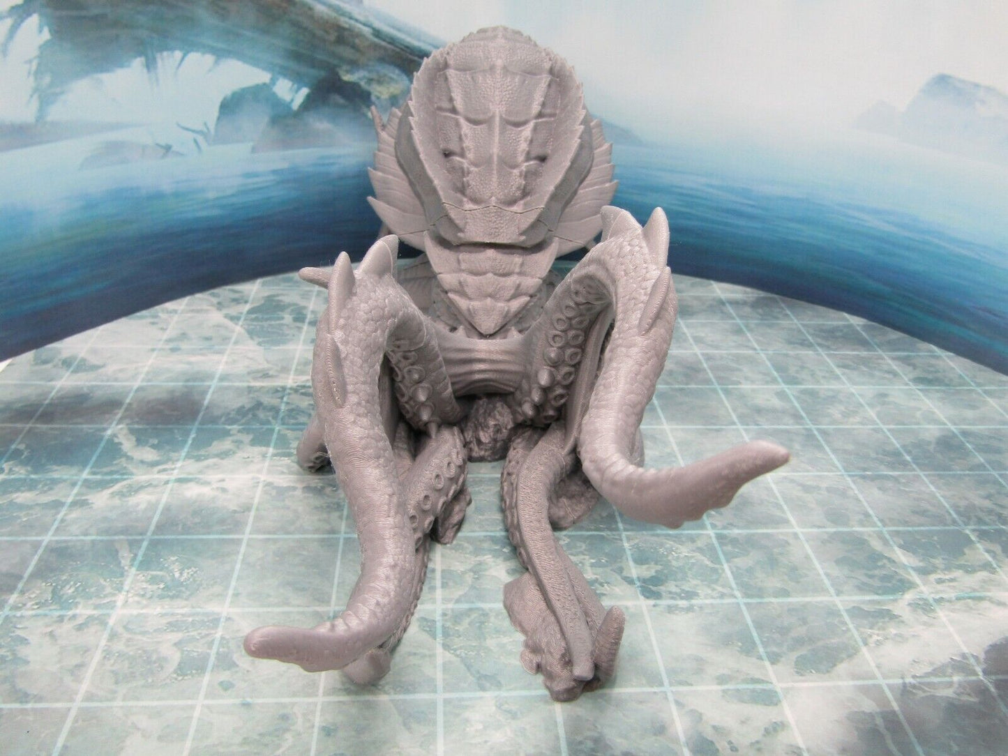 Kraken Sea Monster Mini Miniature Figure Scenery Terrain 3D Printed Model