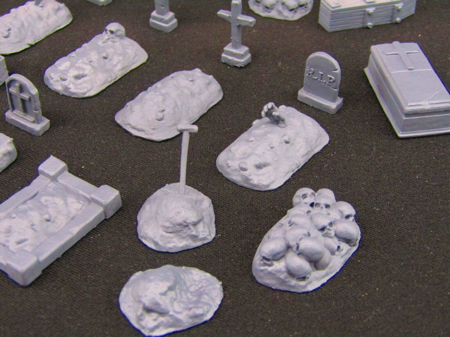 19pc Graverobber Cemetery Graveyard Scatter Set Scatter Terrain Scenery