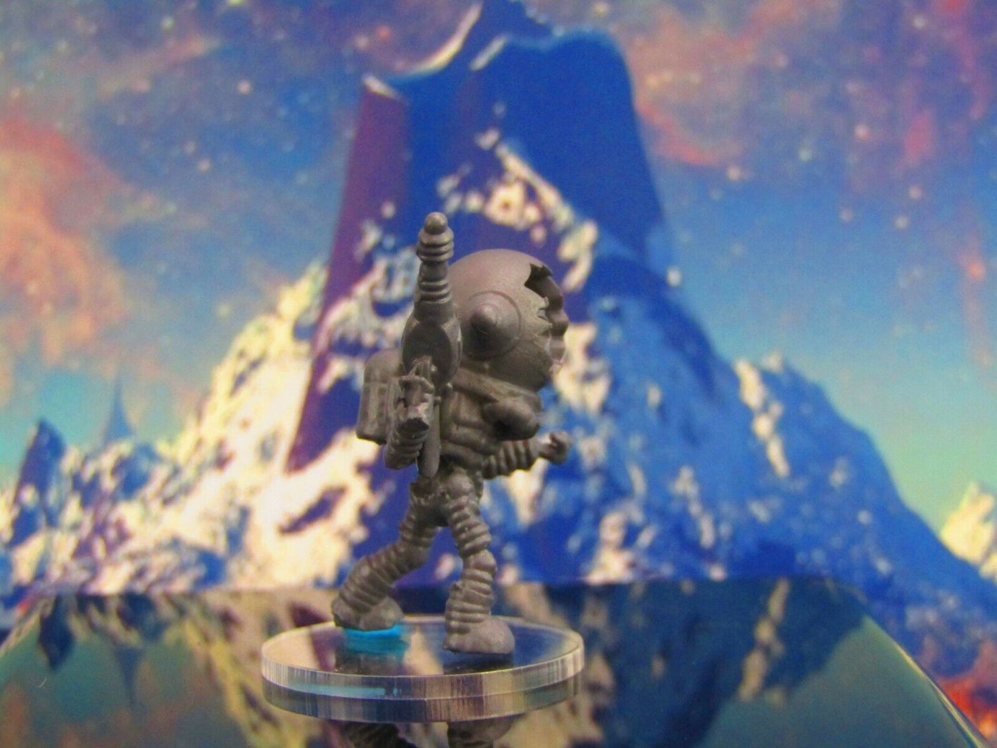 Skeletal Zeta Alien Invader B Mini Miniature Model Character Figure