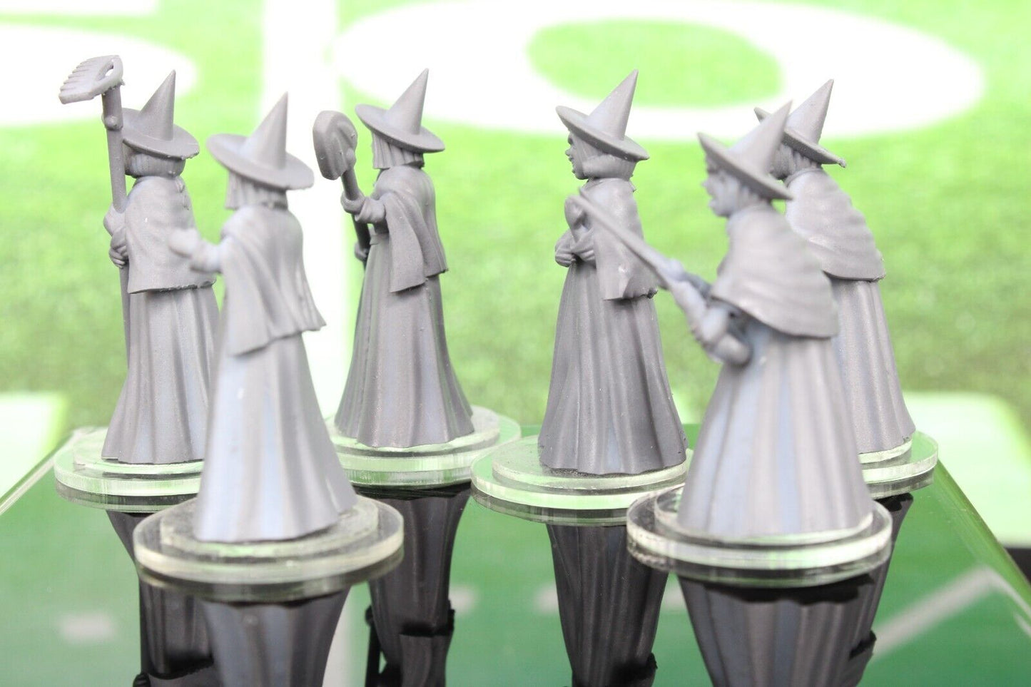 6pc Witches Linemen Blockers Mini Miniature Player Blood Fantasy Football Bowl