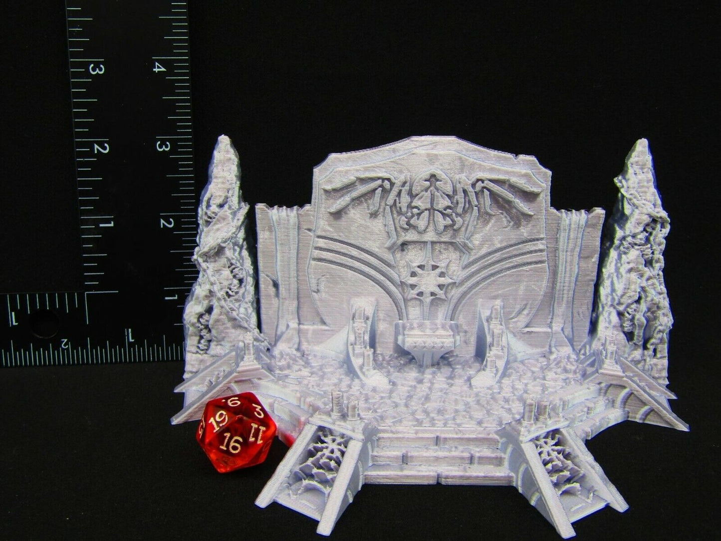 Spider Queen Throne & Dais Scatter Terrain Scenery 3D Printed Mini Miniature