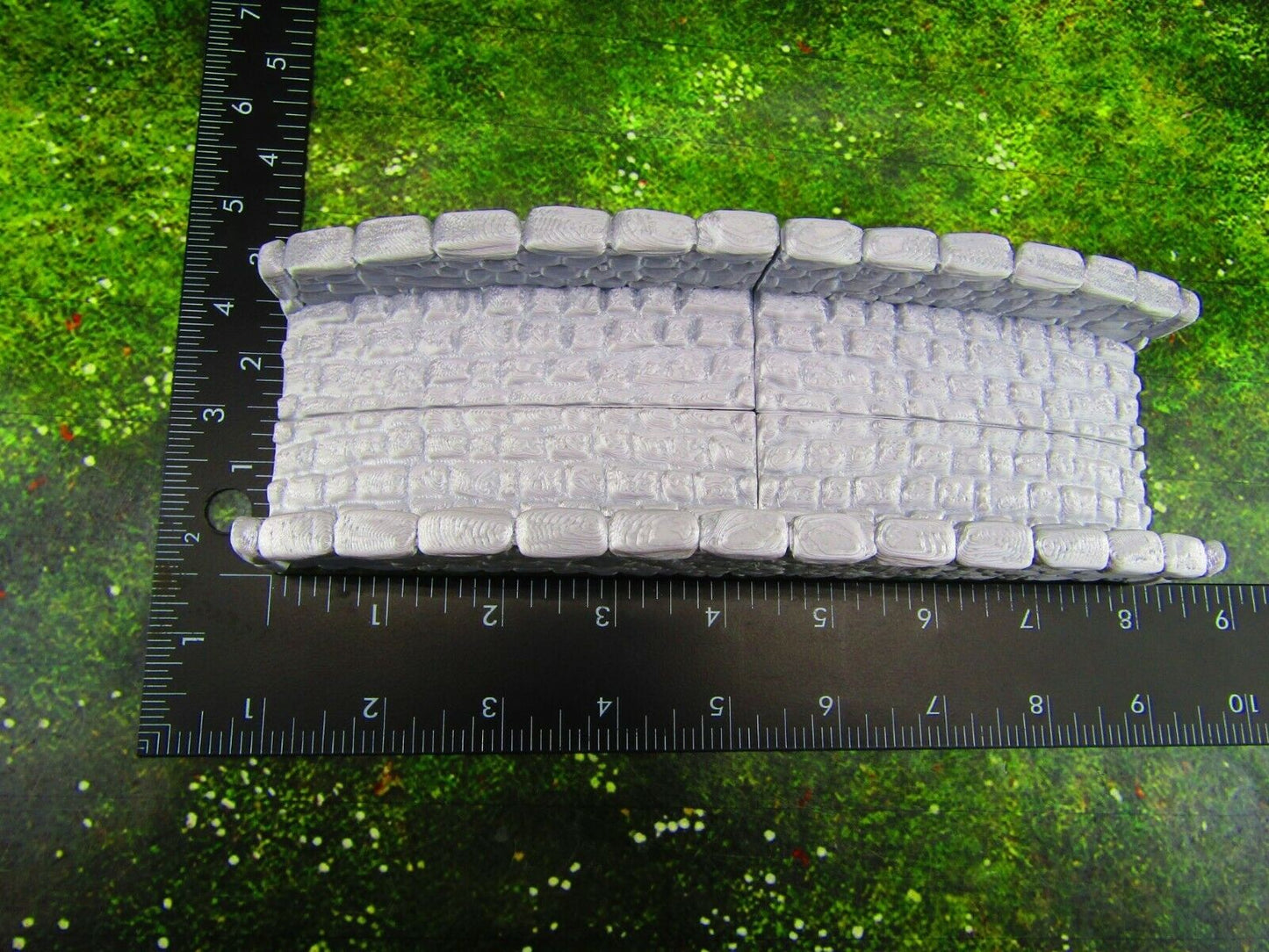 Modular Stone Bridge Sloped w/ Walls Scatter Terrain Scenery 3D Printed Mini