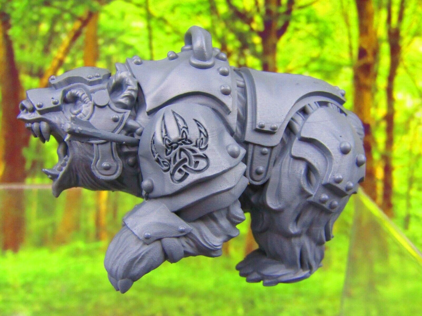 War Bear w/ Mount Mini Miniature 3D Printed Model 28/32mm Scale Fantasy DnD