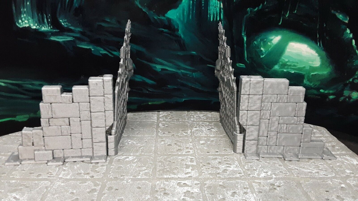 Chaos Gate Dungeon Door Miniature Model Mini Dungeons & Dragons 28mm 3D Printed