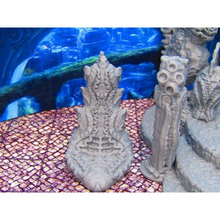 Merfolk Mermaid Deep Sea Royal Coral Throne Room Scenery Scatter Terrain Props