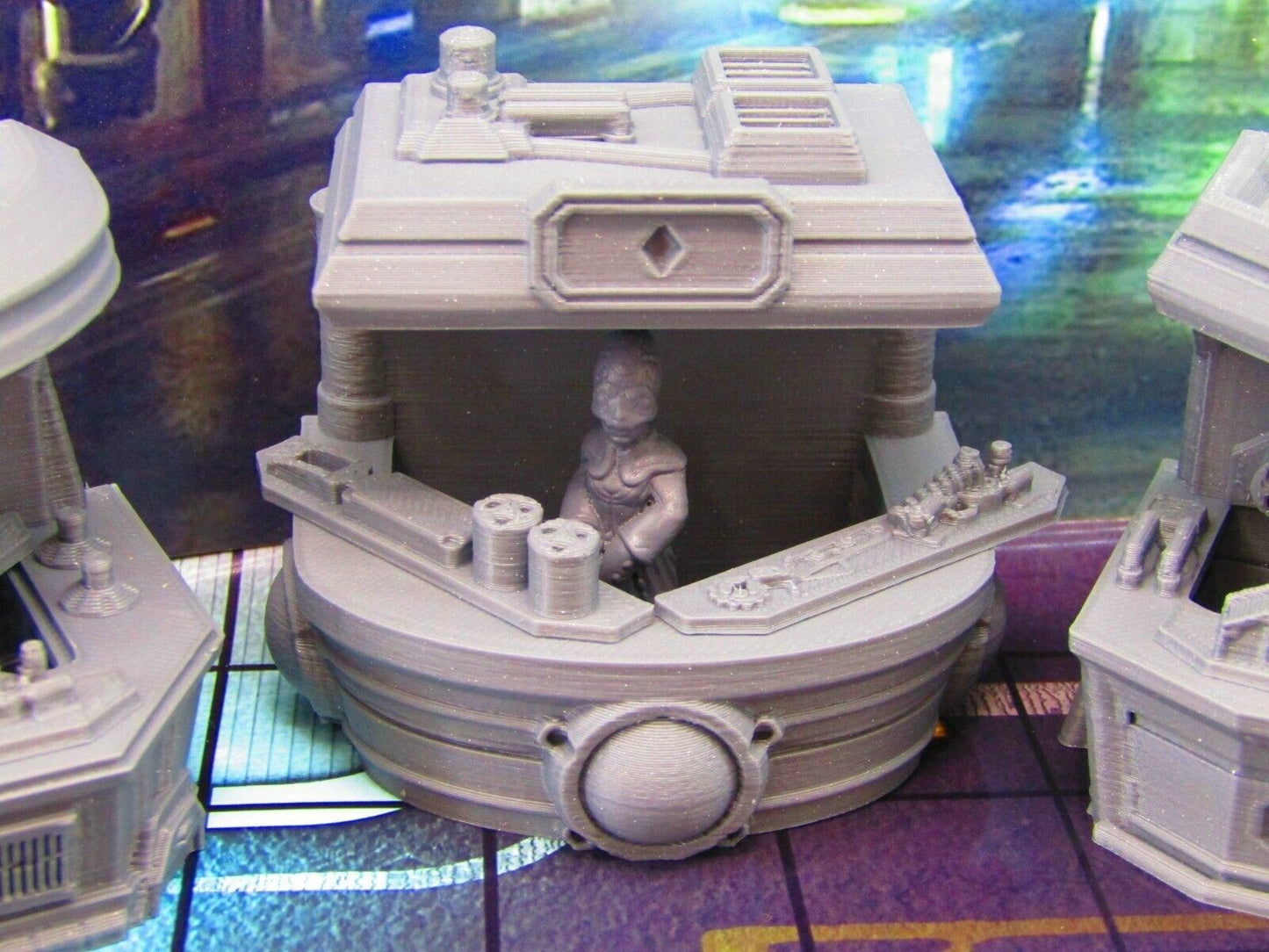15pc Set of 3 Sci Fi Black Market Stalls, Wares, & Merchants Miniatures Mini Set