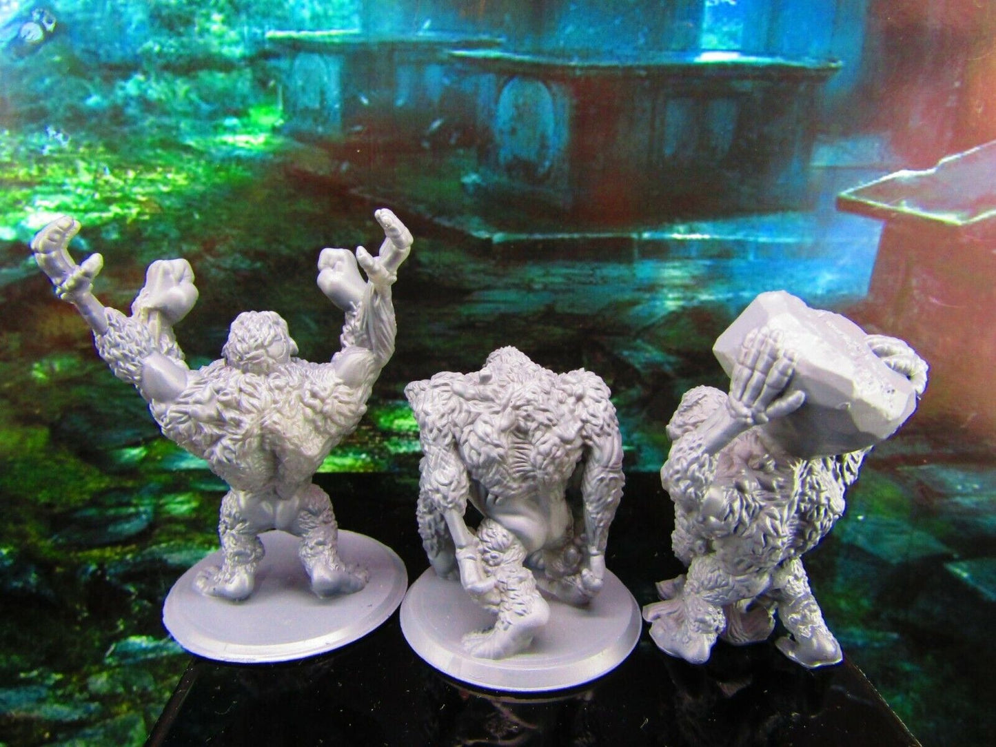 3pc Undead Zombie Mutant Gorilla Set Mini Miniature Model Character Figure