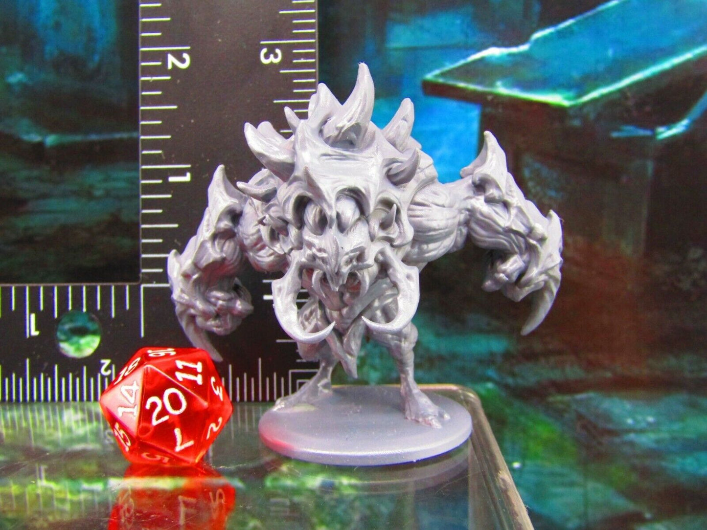 Amber Titan Rock Hulk Burrowing Monster Mini Miniature Figure 3D Printed Model