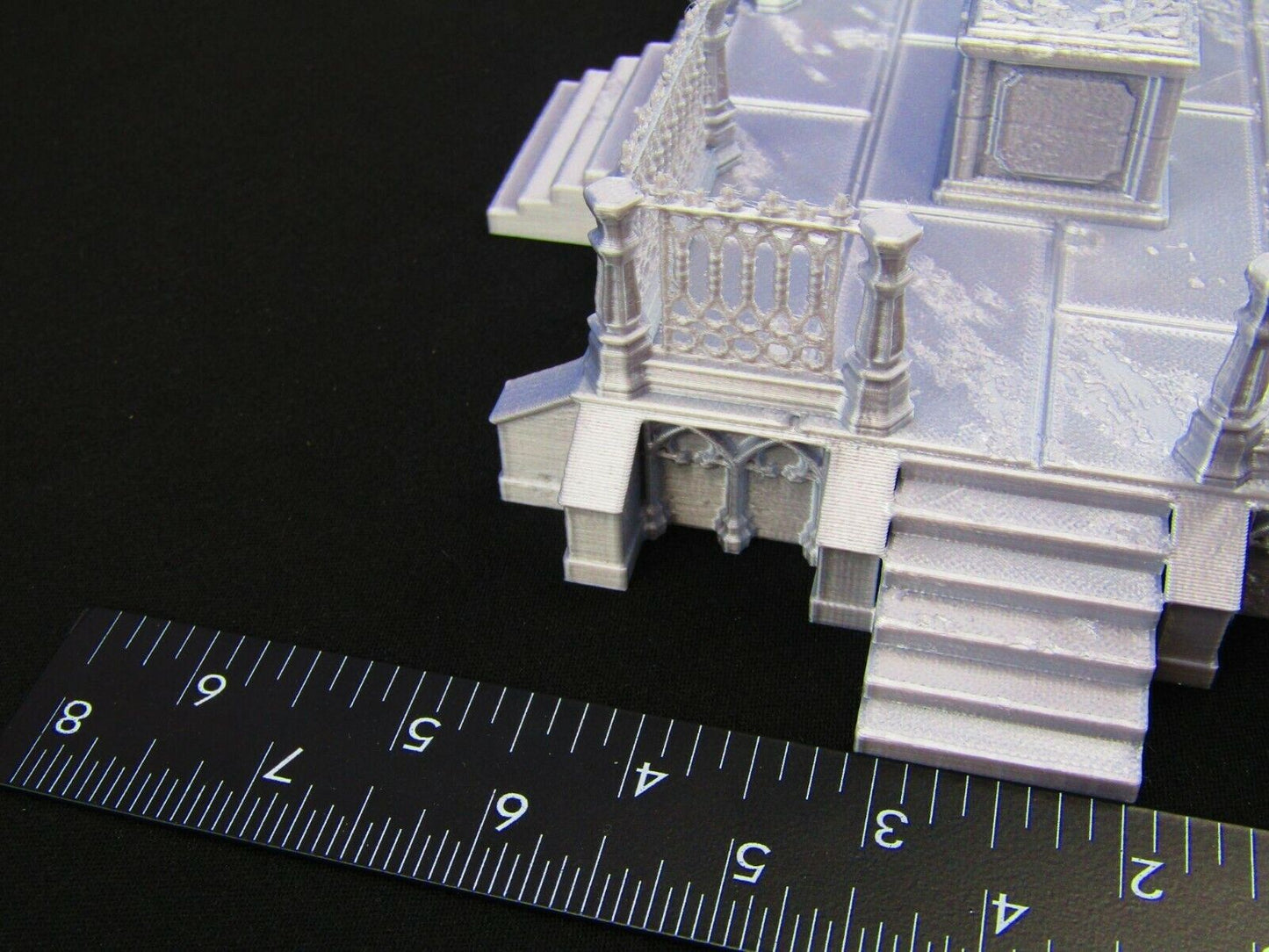 Raised Fenced in Tomb for Graveyard / Cemetery Scatter Terrain Scenery Tabletop