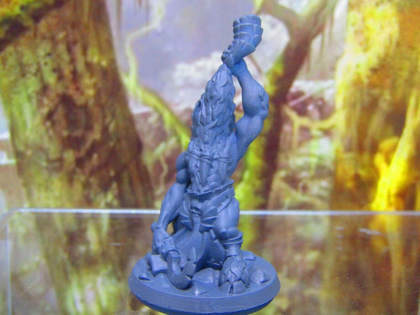 Goatman War Crier w/ Horn Mini Miniature Figure 3D Printed Model 28/32mm Scale