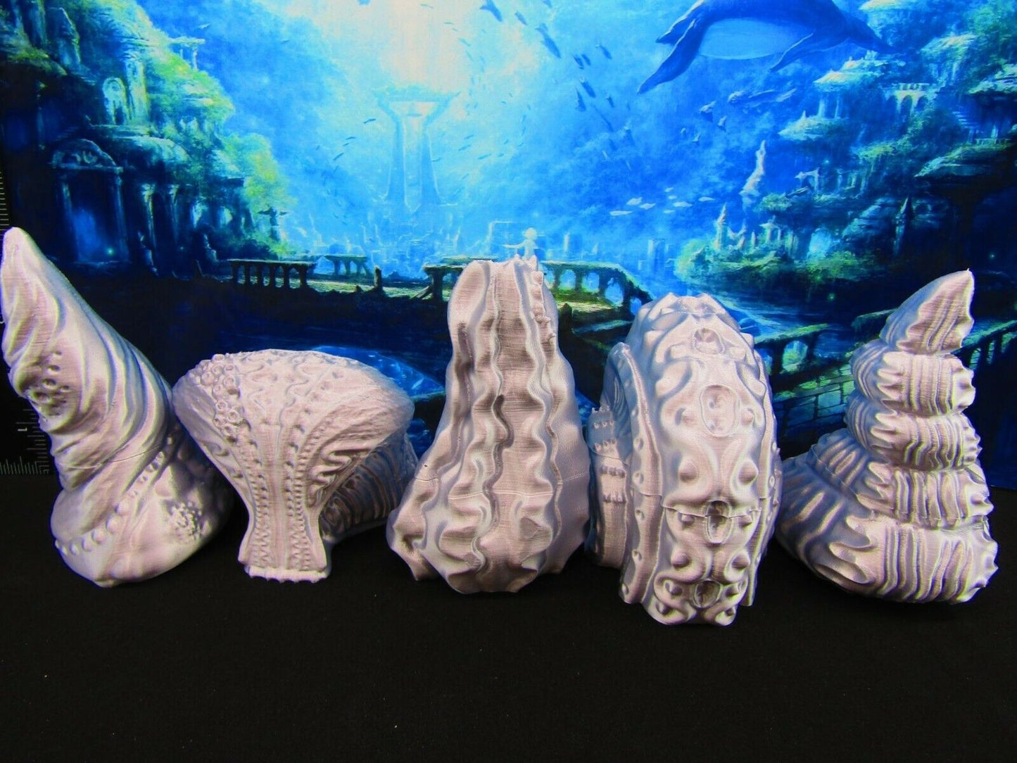 Sea Shell Village Scatter Terrain Scenery 3D Printed Mini Miniature Model