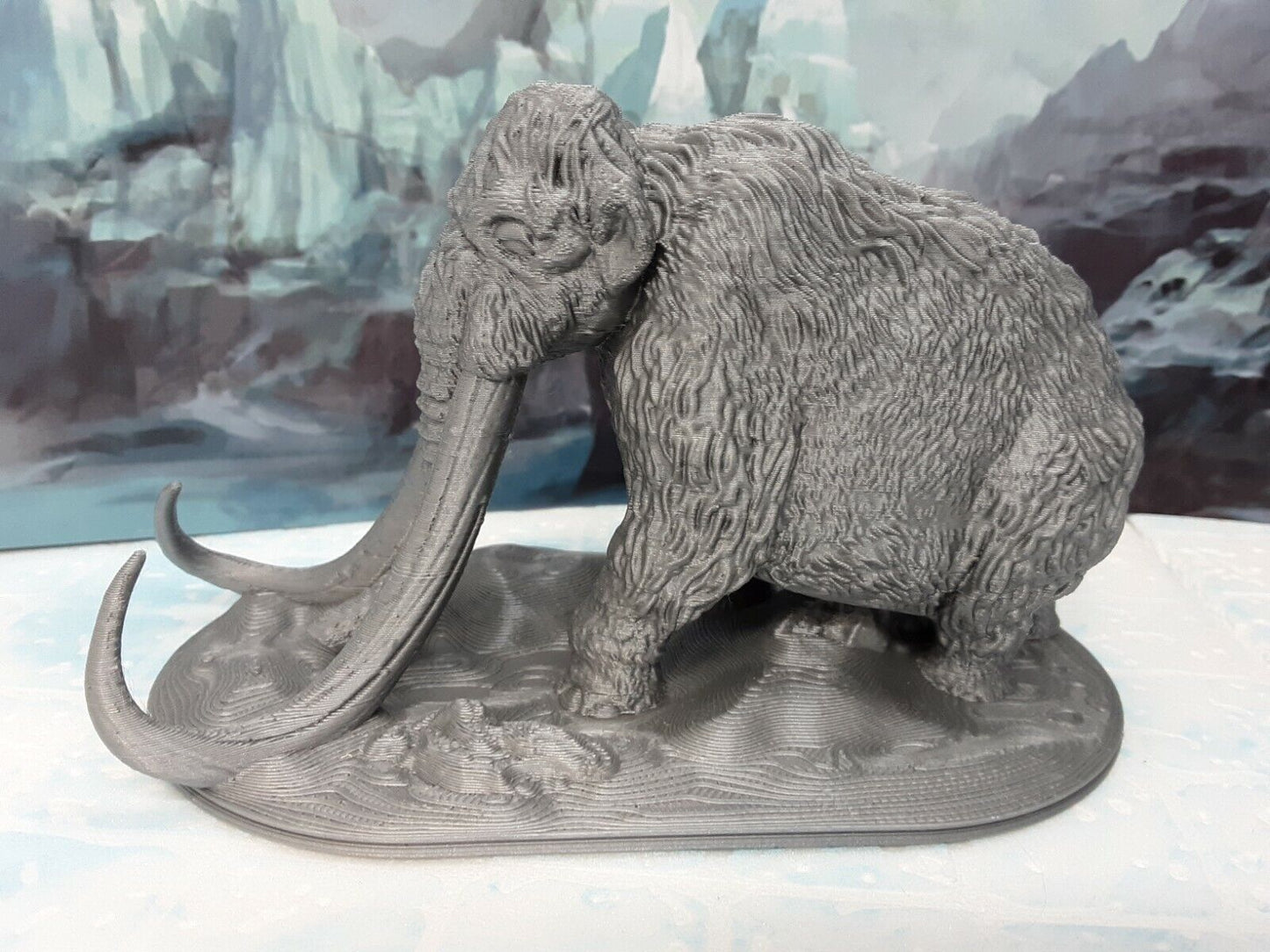 Woolly Mammoth Miniature Mini Figure Tabletop Game Piece Dungeons & Dragons
