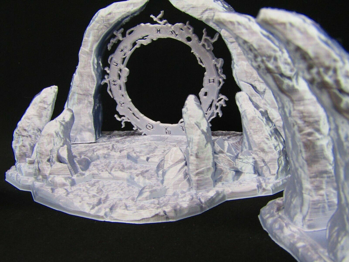 Portal & Rocky Spikes Scatter Terrain Scenery 3D Printed Mini Miniature Model