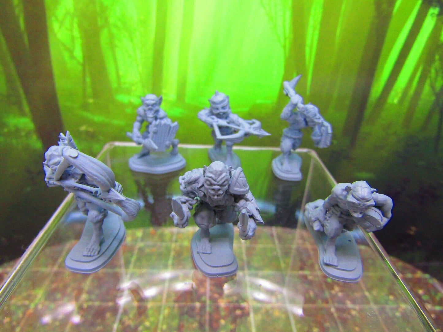 6pc Swamp Goblin Mob Set Mini Miniature 3D Printed Model 28/32mm Scale