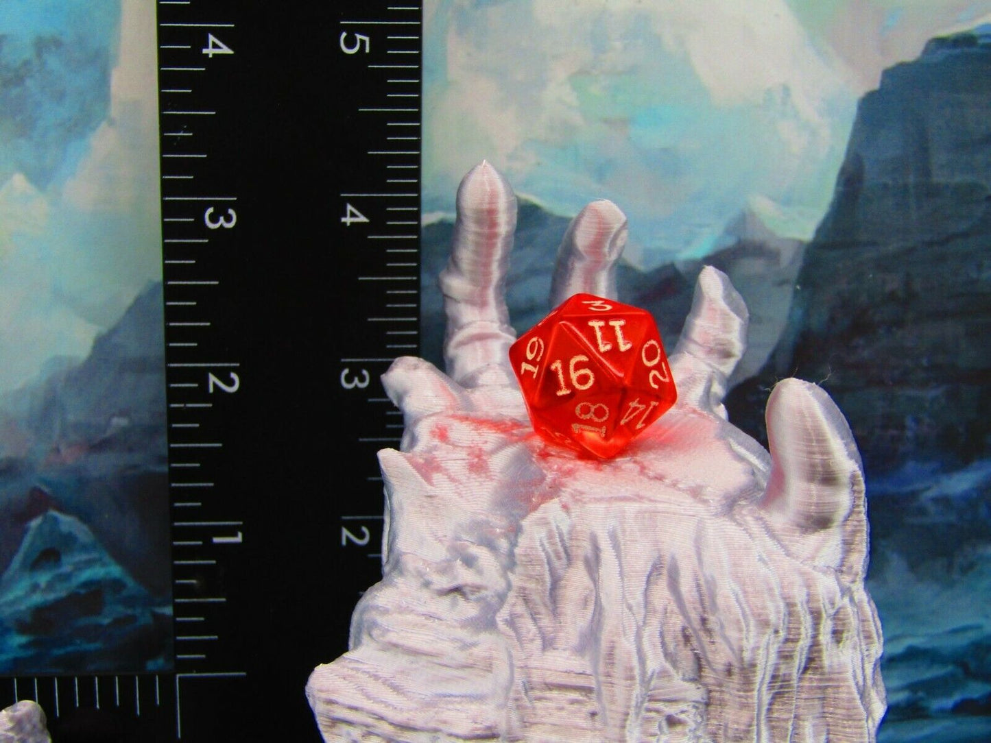 Buried Ruined Ancient Statue Hands Scatter Terrain Scenery 3D Printed Model