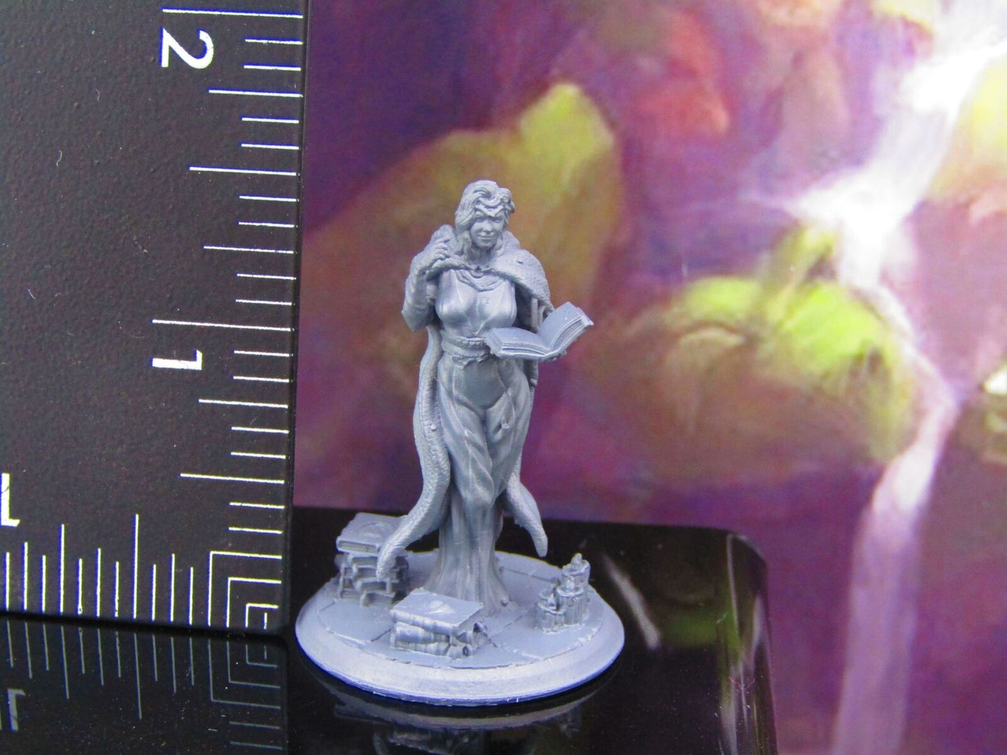 Female Wizard Sorceress Mini Miniature Model Character Figure 28mm/32mm Scale