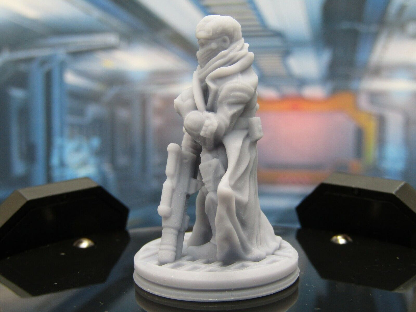 Space Cowboy Space Crew Mini Miniature Figure Scenery Terrain 3D Printed Model