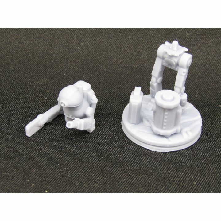 Repairbot Mechanic Droid Robot Mini Miniature 3D Printed Figure Model